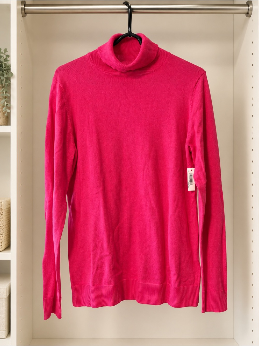 Hot Pink Turtleneck Sweater – New With Tags